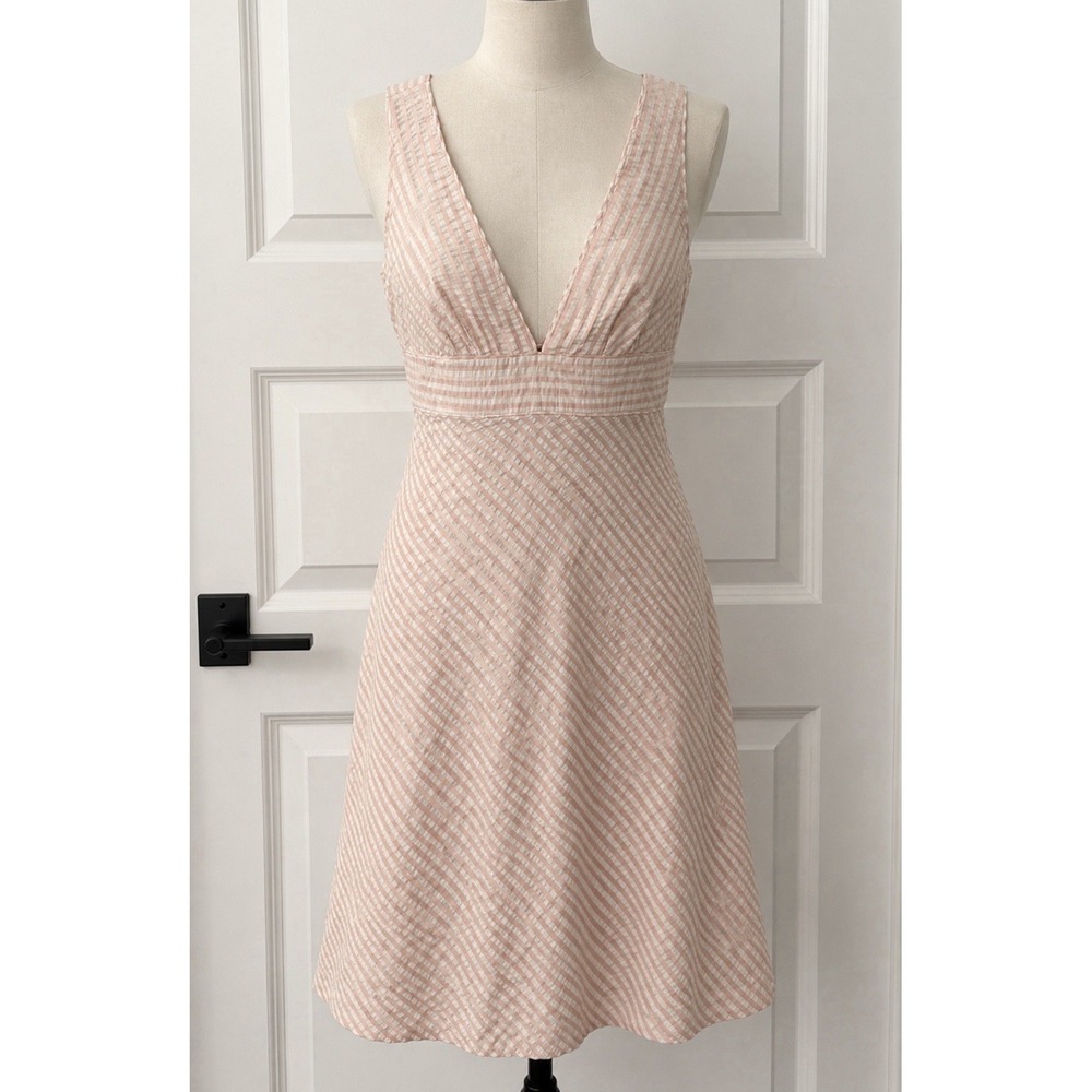 J CREW 100% NEW Silk Pink White Dress Size 2 Cocktail Party Wedding Formal